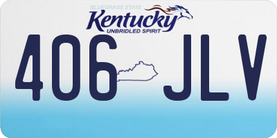 KY license plate 406JLV