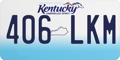 KY license plate 406LKM