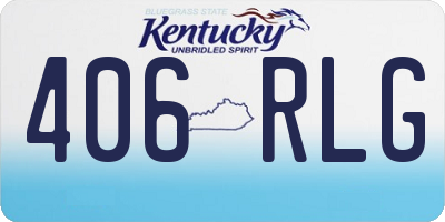KY license plate 406RLG
