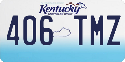 KY license plate 406TMZ