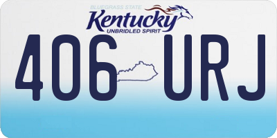 KY license plate 406URJ