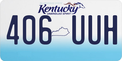 KY license plate 406UUH