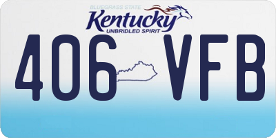 KY license plate 406VFB