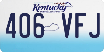 KY license plate 406VFJ