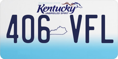KY license plate 406VFL