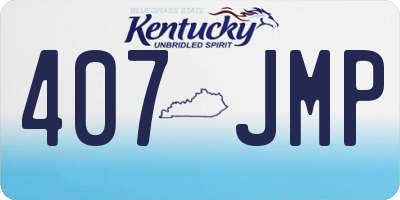 KY license plate 407JMP