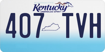 KY license plate 407TVH