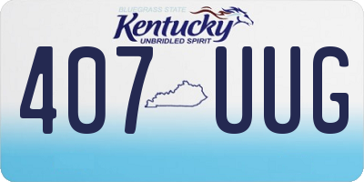 KY license plate 407UUG