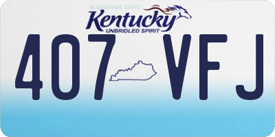 KY license plate 407VFJ