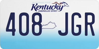 KY license plate 408JGR