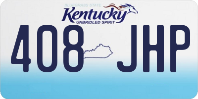 KY license plate 408JHP