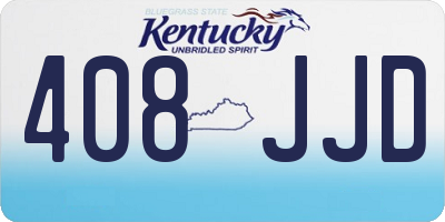 KY license plate 408JJD