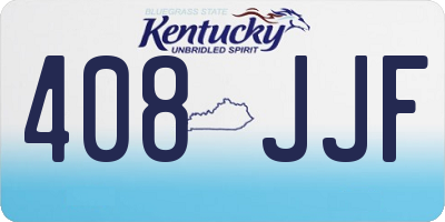KY license plate 408JJF
