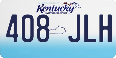 KY license plate 408JLH
