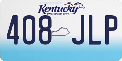 KY license plate 408JLP
