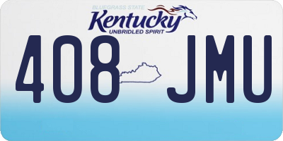 KY license plate 408JMU