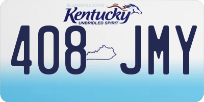 KY license plate 408JMY