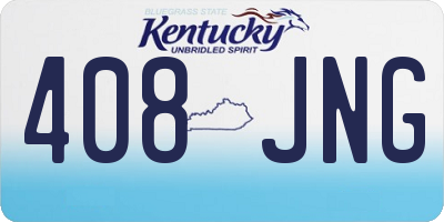 KY license plate 408JNG