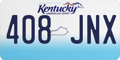 KY license plate 408JNX