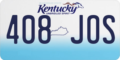 KY license plate 408JOS