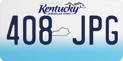 KY license plate 408JPG