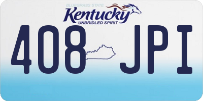 KY license plate 408JPI
