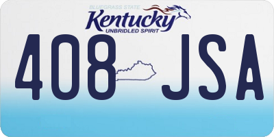 KY license plate 408JSA
