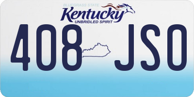 KY license plate 408JSO