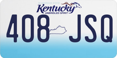 KY license plate 408JSQ