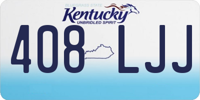 KY license plate 408LJJ