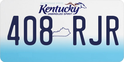 KY license plate 408RJR