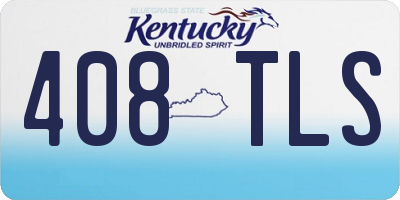 KY license plate 408TLS