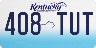 KY license plate 408TUT