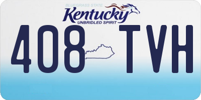 KY license plate 408TVH