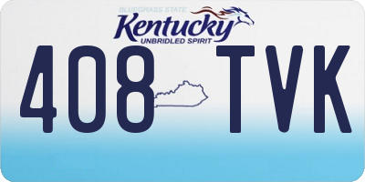 KY license plate 408TVK