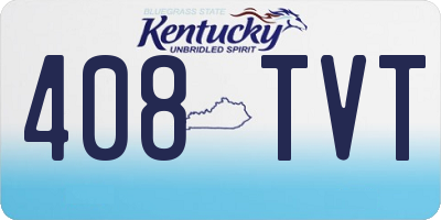 KY license plate 408TVT