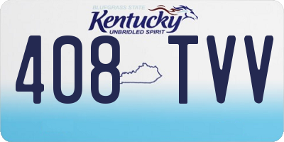 KY license plate 408TVV
