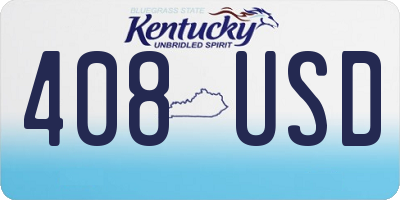KY license plate 408USD
