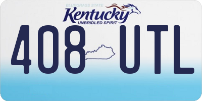 KY license plate 408UTL