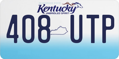 KY license plate 408UTP