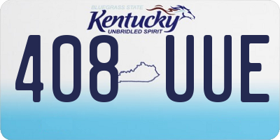 KY license plate 408UUE