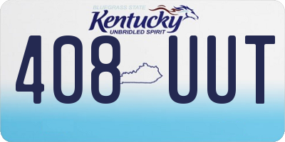KY license plate 408UUT
