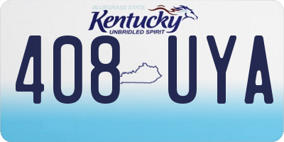 KY license plate 408UYA