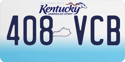 KY license plate 408VCB