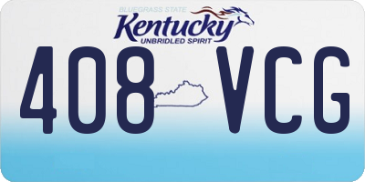 KY license plate 408VCG