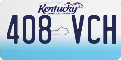 KY license plate 408VCH