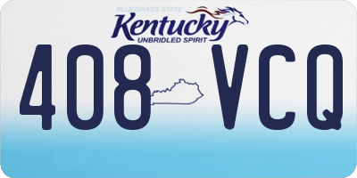 KY license plate 408VCQ