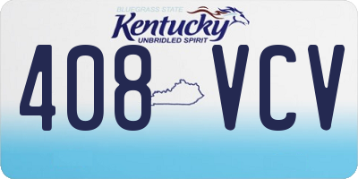 KY license plate 408VCV