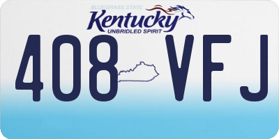 KY license plate 408VFJ