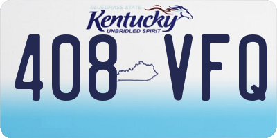KY license plate 408VFQ
